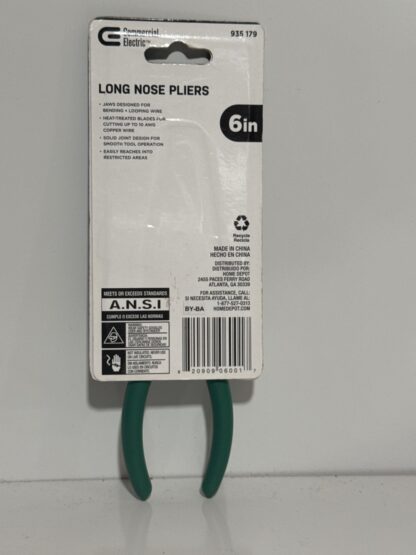 Long Nose Pliers 6 Inch Commercial Electric - Image 2